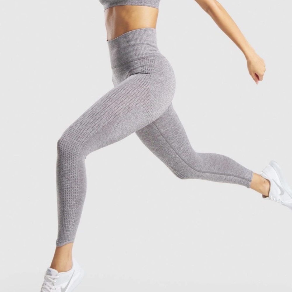 Gymshark Vital rise leggings size small grey marl